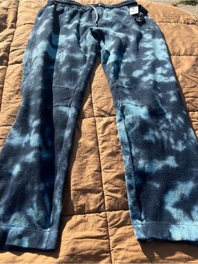 NWT PRPS Blue Tie-Dye Bruised Never Broken Streetwear Sweatpants Size Large